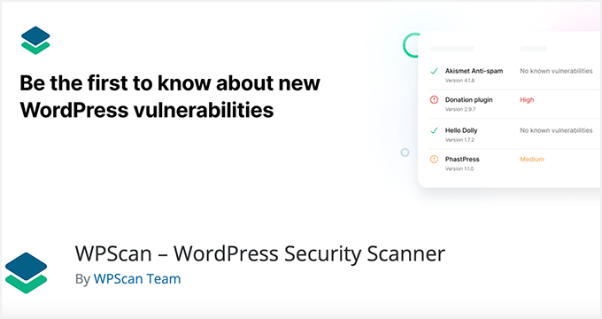 Plugin Keamanan WordPress Terbaik WPScan Security