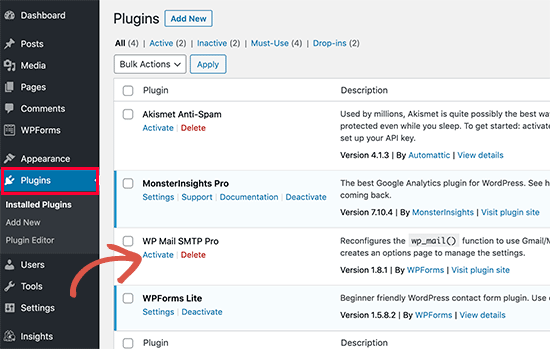 Activate Installed Plugin Cara Memasang Plugin WordPress