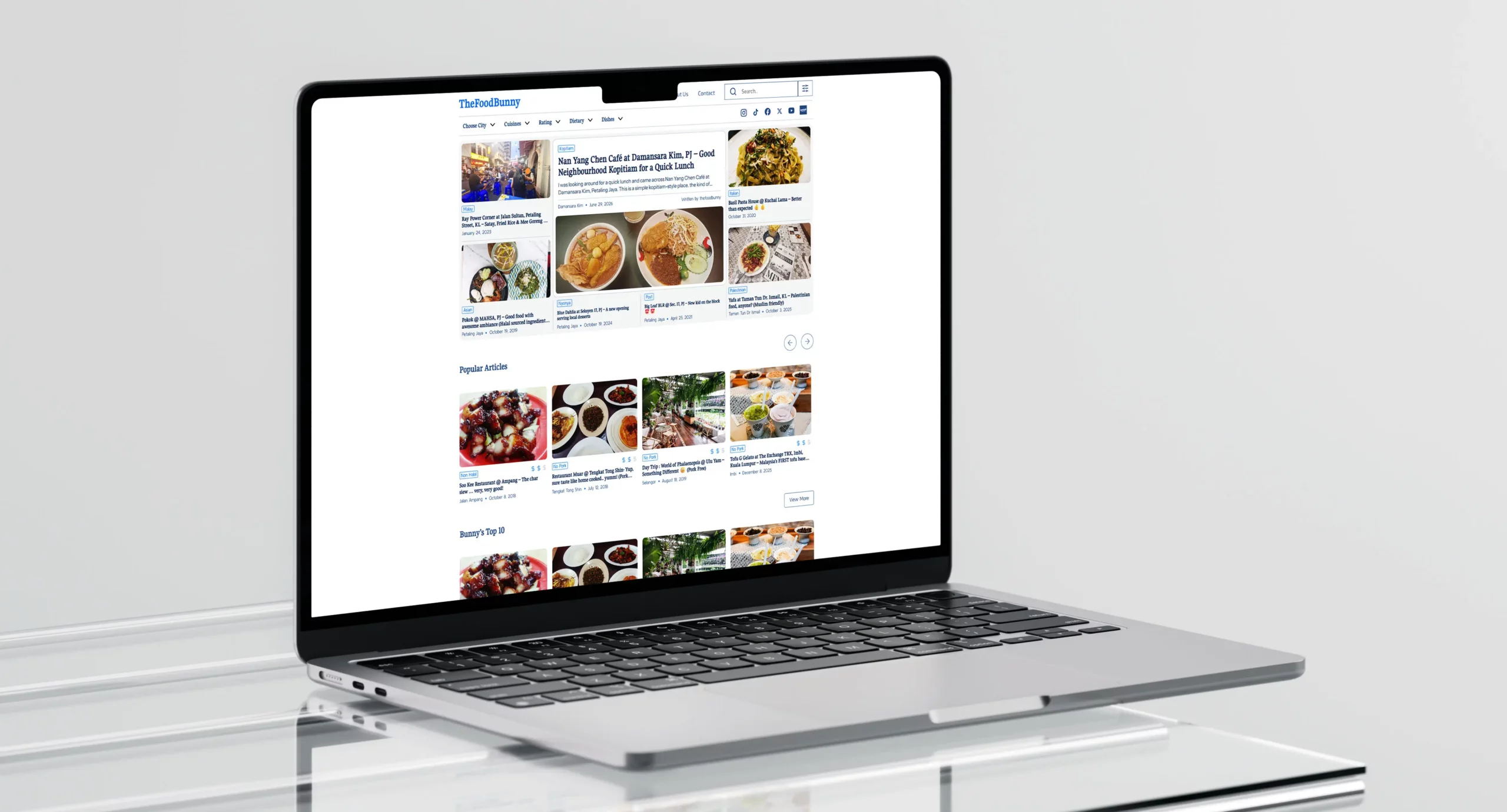 Website TheFoodBunny